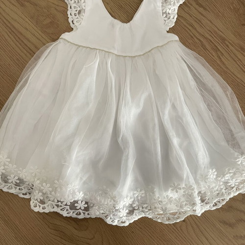 Orchestra baby dress 9 months princess white with bloomers like new