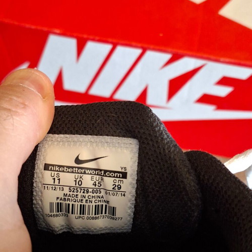 Nike T-Lite XI training shoes black white size 45