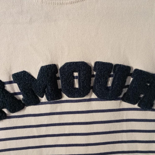 Woolworths sweatshirt in sugar and navy blue like new, cotton