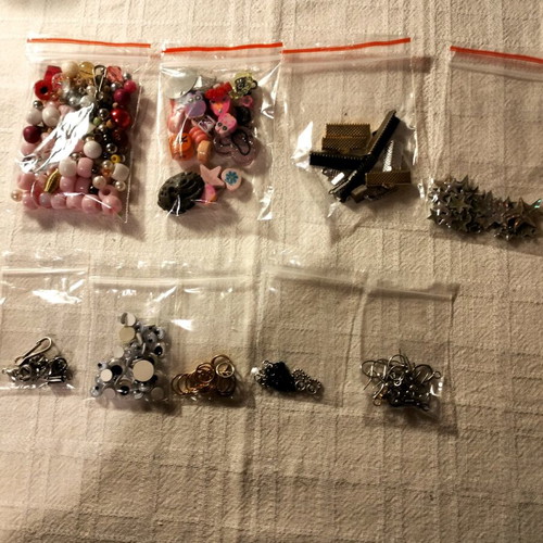 Various craft decorations used for handmade projects