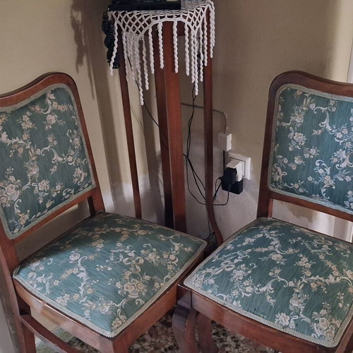 Complete Antique Vintage Living Room Set 15 Pieces Solid Wood used