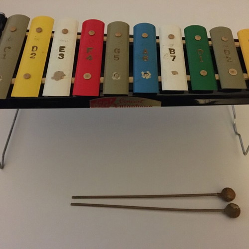 Metallic xylophone vintage used
