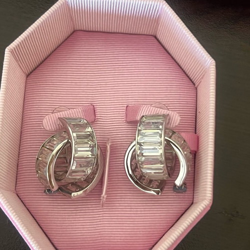 Swarovski earrings new, gray