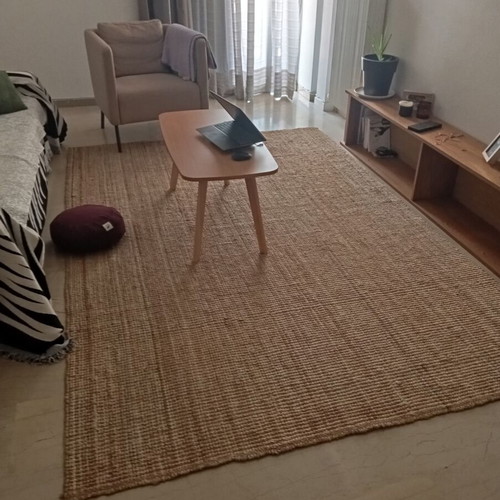 Jute rug 2x3 meters, natural fiber