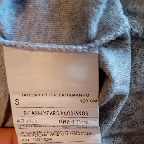 Pack of 3 short-sleeve T-shirts for 6-7 years Benetton and Terranova like new