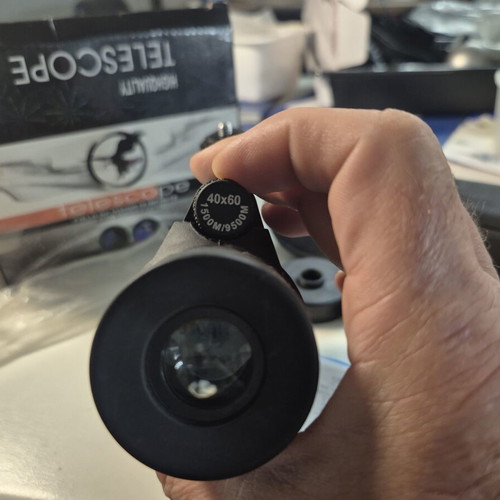 Monocular Telescope 40×60 with Dual Focus and Foldable Eye Cup new