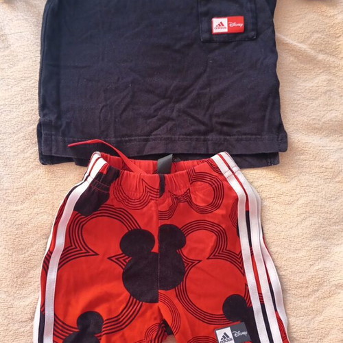 Adidas Mickey Disney baby set used 3-6 months