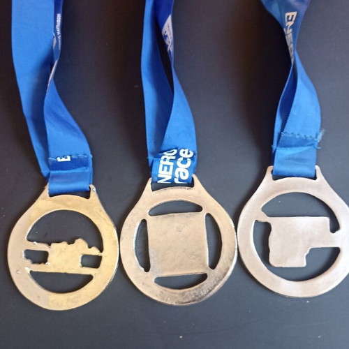 Energy Races Triathlon Medals Set of 3 2017, like new