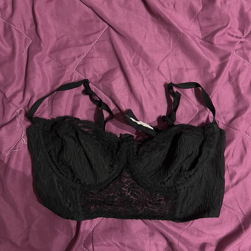 Black bra with lace size S used