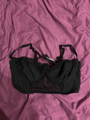 Black bra with lace size S used