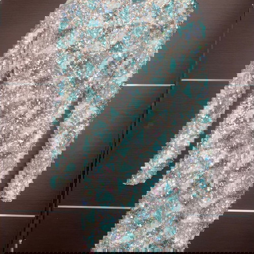 Βραδινό φόρεμα μεταχειρισμένο με πούλιες, μέγεθος medium, πολύχρωμο