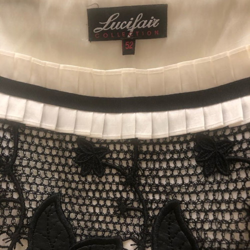 Lucifair pants and top set like new, cream-black