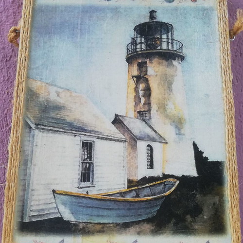 Decorative painting O Faros new, wooden 30x40cm
