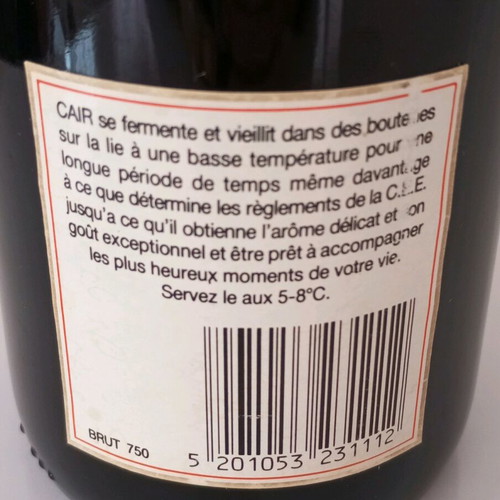 Vintage Collectible Bottle CAIR Rhodes Brut (Late 1980s) - Untouched