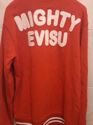 Evisu Jacket XL Red With Stripes Like New