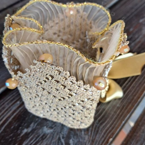 Vintage gold lace handmade bracelet new