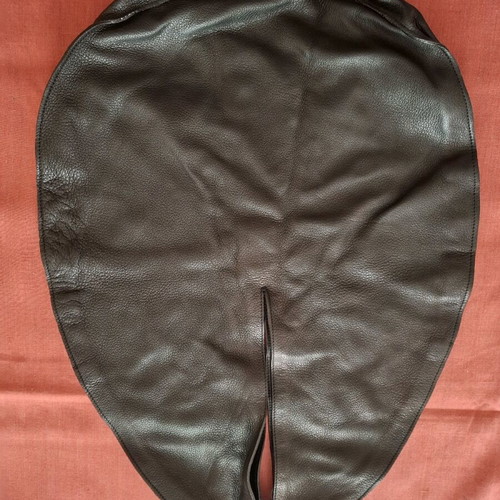 Black leather shoulder bag new with unique design