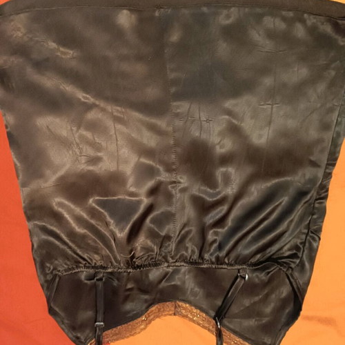 Satin brown camisole like new with gold sequins