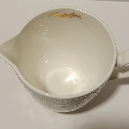 Easy Life porcelain milk jug and sugar bowl set 250ml new with gold trim
