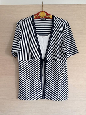 Gerry Weber striped black and white blouse used, large