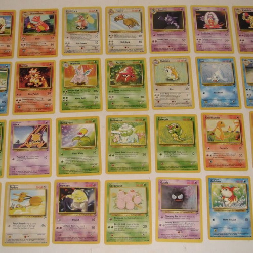Pokemon cards used, pack of 65 from Base Set 2