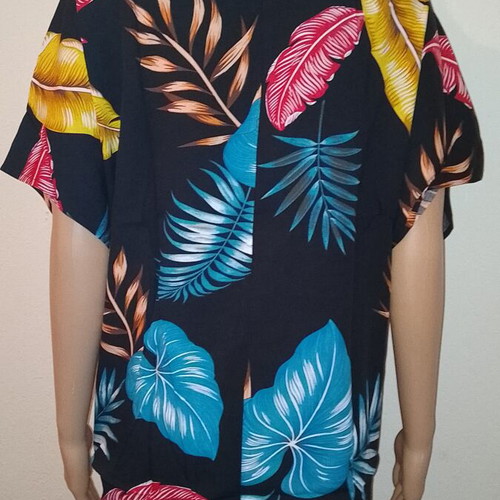 Boho black top with waist belt new, viscose, XXL, length 69cm, chest 143cm
