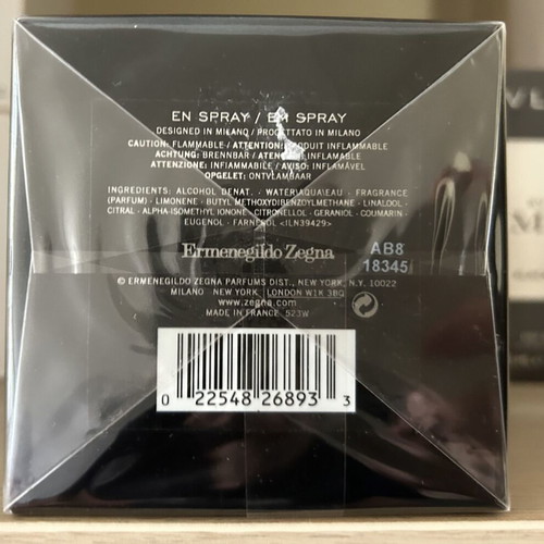 Ermenegildo Zegna Italian Bergamot Eau de Toilette 125ml new, sealed