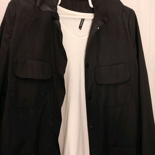 Black trench coat like new size L