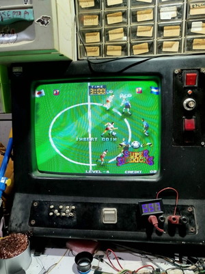 Super Sidekicks 1 NeoGeo PCB used cartridge