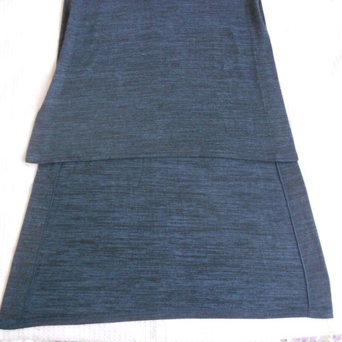 Women's blouse blue THS Fashion like new, long asymmetric