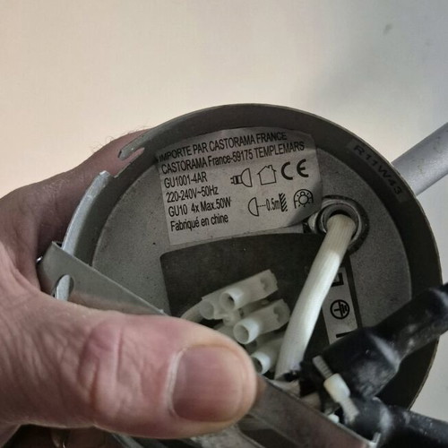 Φωτιστικό οροφής 4-φωτο ασημένια μπάρα GU10 7W Sasha μεταχειρισμένο