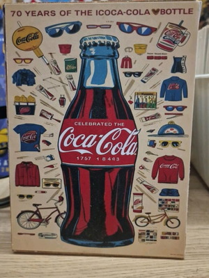 Wooden Coca Cola decorative sign like new, 13×18 cm