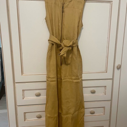 Jumpsuit Regalinas used, linen mustard, size S