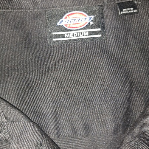 Κοντομάνικο πουκάμισο Dickies Clintondale Rec μέγεθος M σαν καινούργιο, μαύρο