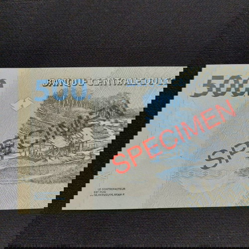 SPECIMEN. CONGO 500 FRANCS.
