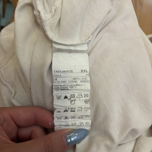 Sisley White Graphic T-Shirt like new, size L