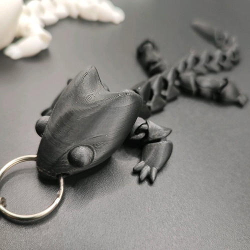 Articulated Dragon keychain new 3D printed