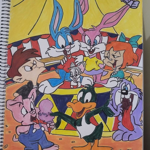 Watercolor cartoons new, with marker, size 29×39