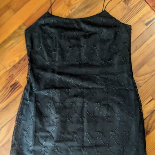 Dress with lace like new, black, size L