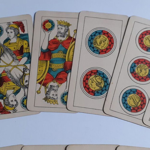 Collectible old ELLINIKON MONOPOLION playing cards used