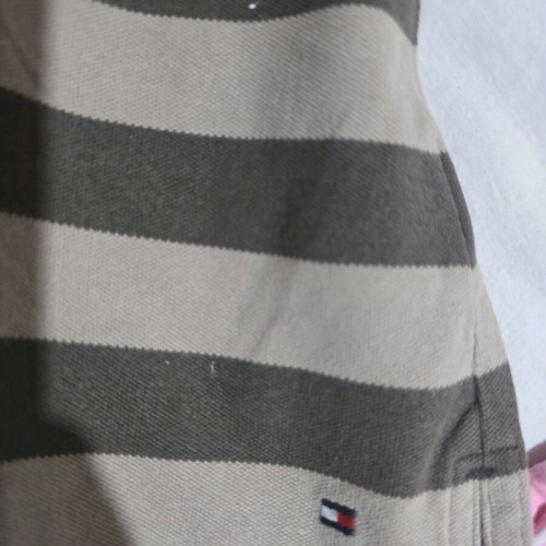 Tommy Hilfiger long-sleeve striped shirt used, size S, beige/brown