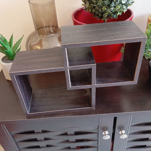 Rafi Tixou shelf like new, 30 pounds total, 22 height, brown part about 20