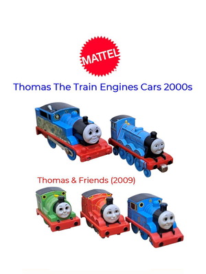 Matel Thomas trains μεταχειρισμένα, πακέτο 7 μεταλλικά και πλαστικά