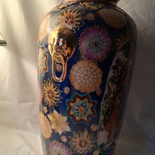 Porcelain vase 36cm handpainted, like new