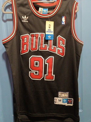 Adidas NBA Bulls 91 Rodman jersey new, authentic