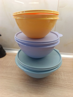 Tupperware bowl set new, 3 bowls 775 ml 1.1 lt 2 lt