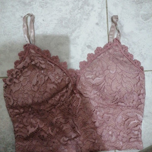 Lace pink bustier new Owtwo