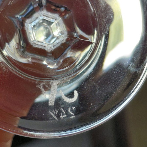 Set of 7 crystal liqueur glasses like new