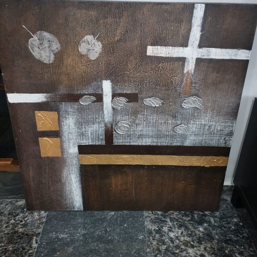 Canvas painting used 80×80cm