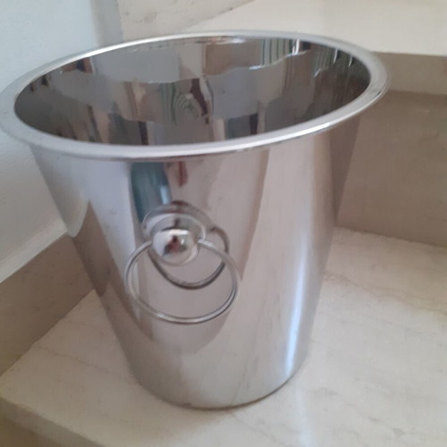 Stainless Steel Champagne Bucket new, 1600g, 21cm height and diameter